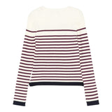 Twinset Maglia tinta unita con Fantasia A Righe Panna per Bambina 252GJ3035 PANNA TWINSET 