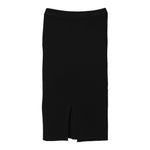 Twinset Gonna tinta unita A Costine Nero per Bambina 252GJ3041X NERO TWINSET 
