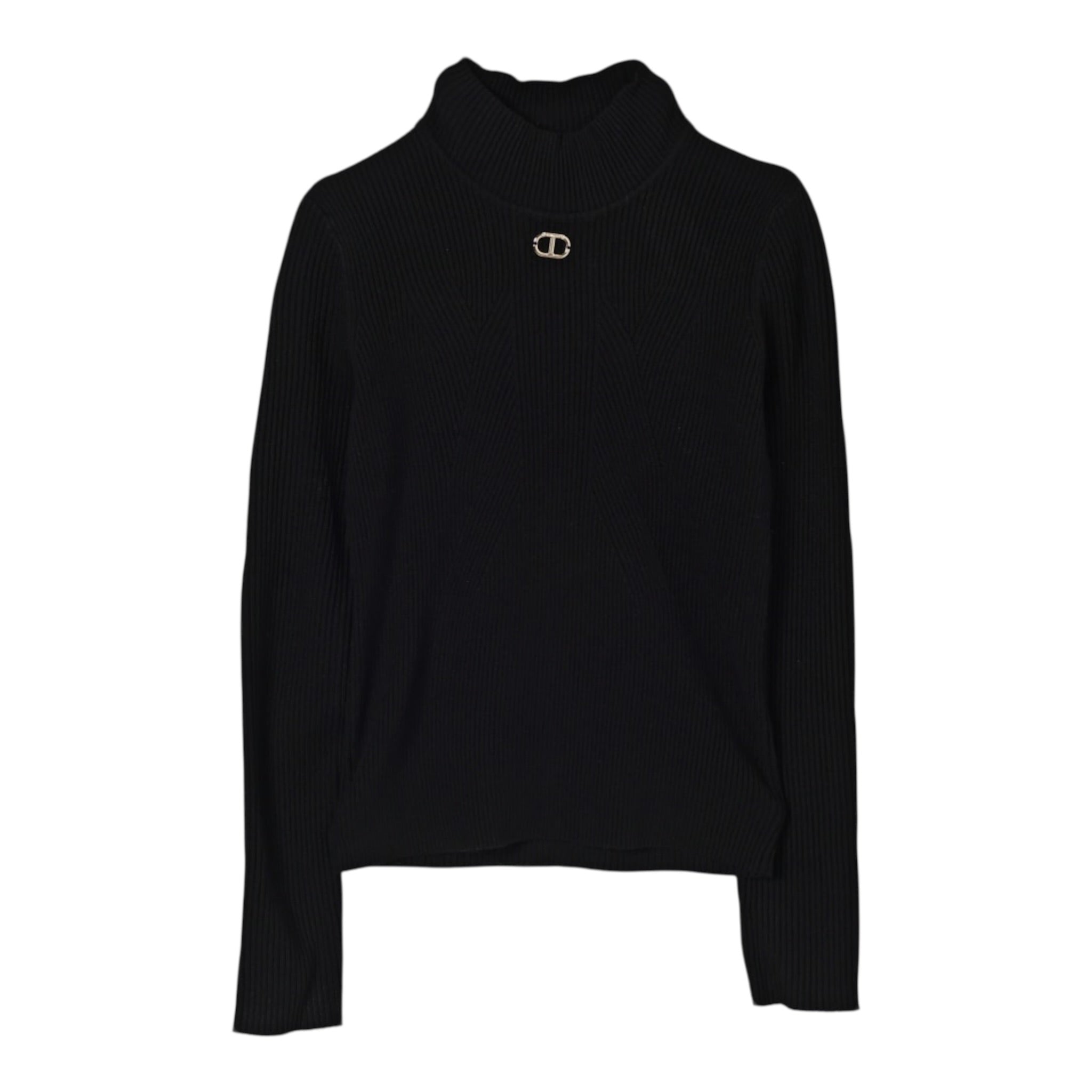 Twinset Maglia Mezzo Collo tinta unita Nero per Bambina 252GJ3042X NERO TWINSET 