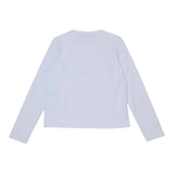 Twinset Shirt Girocollo tinta unita con Logo Bianco per Bambina 252GJ306B BIANCO TWINSET 