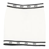 Twinset Gonna tinta unita con Logo Panna per Bambina 252GJ3072X PANNA TWINSET 