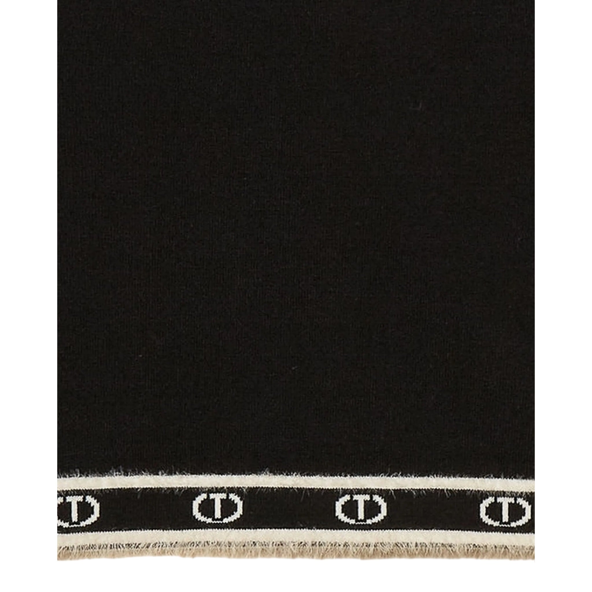 Twinset Gonna tinta unita con Logo Nero per Bambina 252GJ3072XX NERO TWINSET 