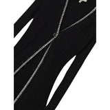 Twinset Cardigan tinta unita Lungo Nero per Bambina 252GJ3090 NERO TWINSET 