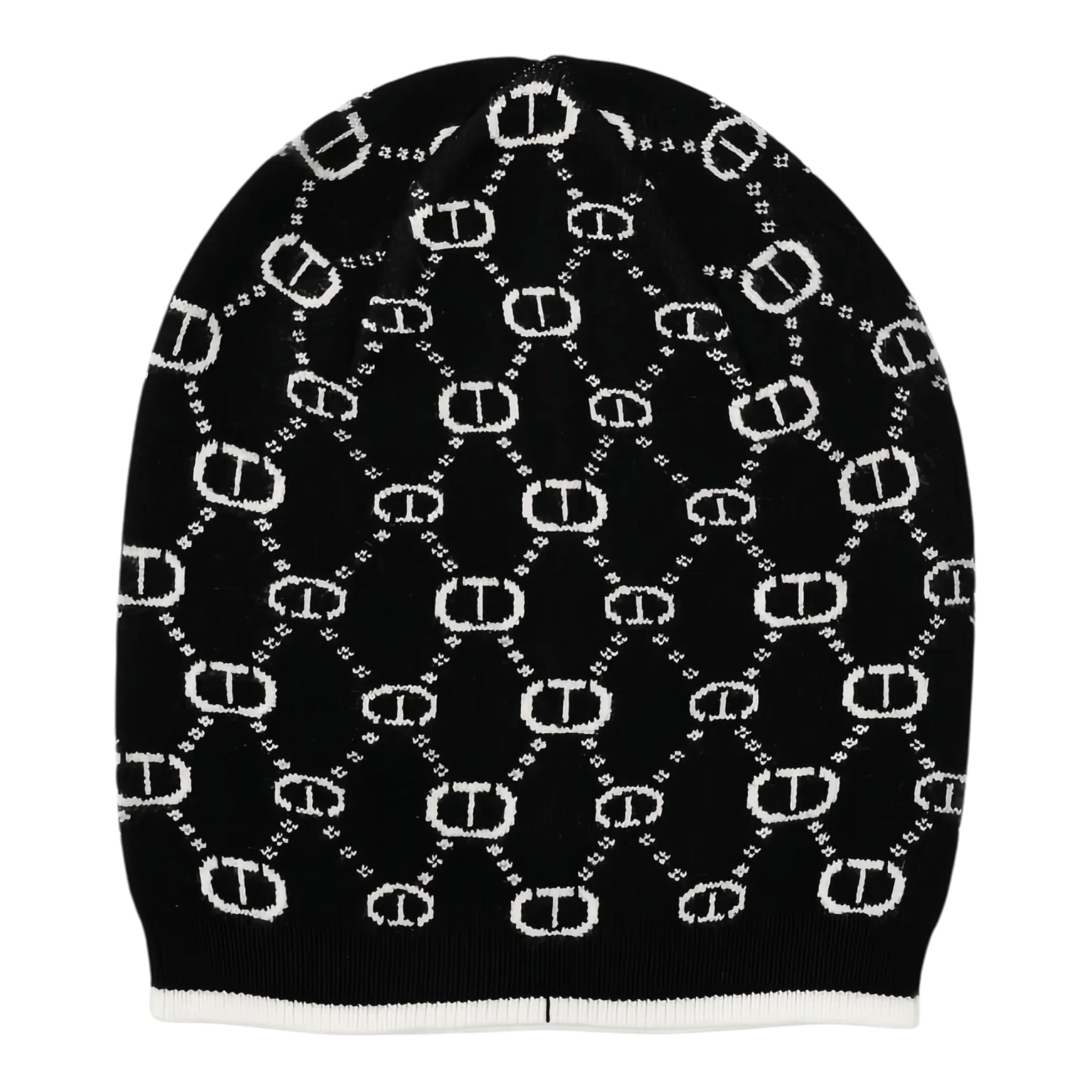 Twinset Cappello tinta unita con Loghi Nero per Bambina 252GJ501D NERO TWINSET 
