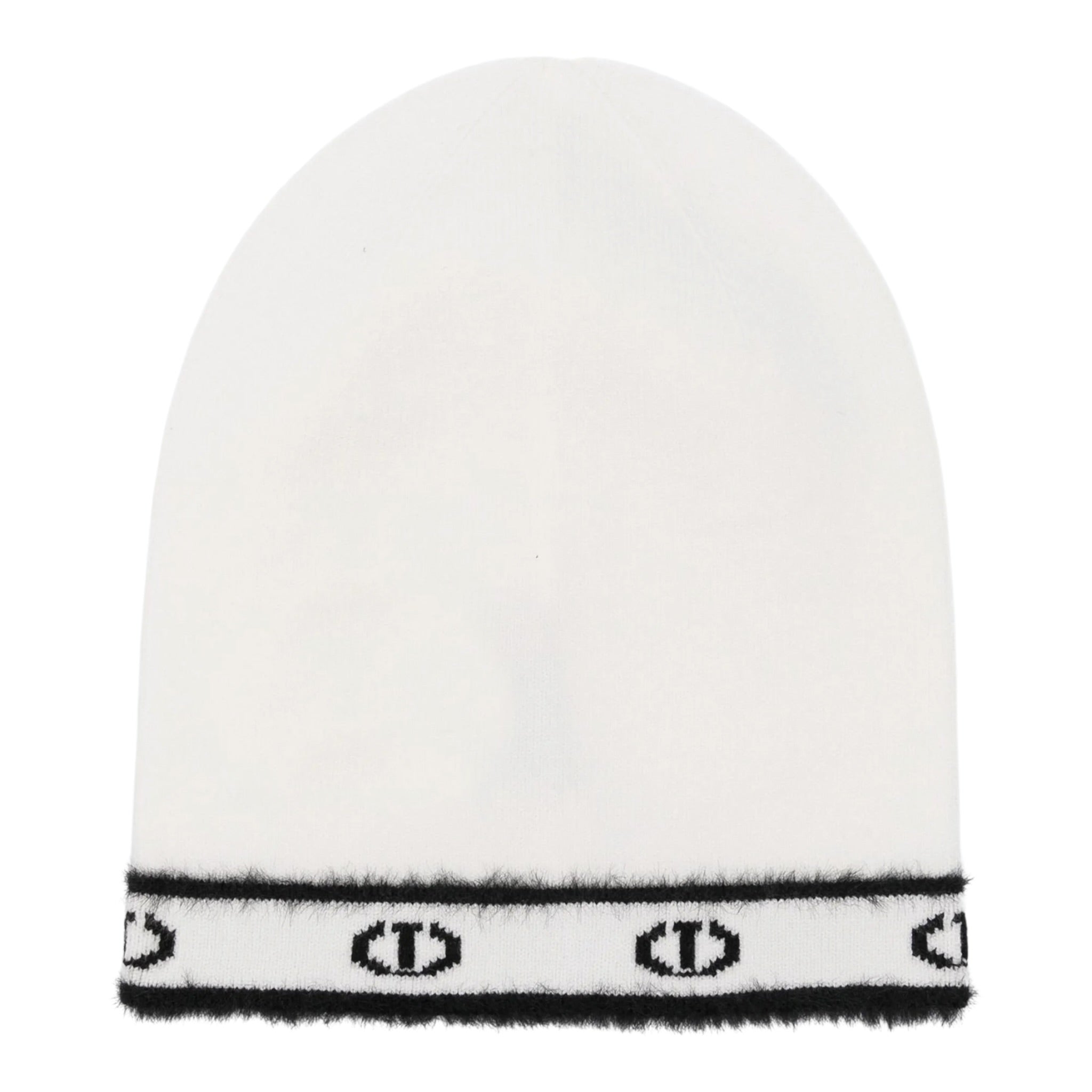 Twinset Cappello tinta unita con Stampa Panna per Bambina 252GJ501HXXX PANNA TWINSET 