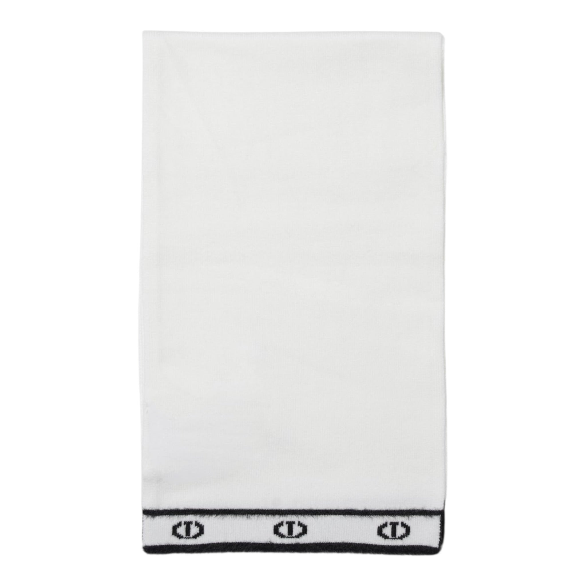 Twinset Sciarpa tinta unita con Logo Panna per Bambina 252GJ501J PANNA TWINSET 