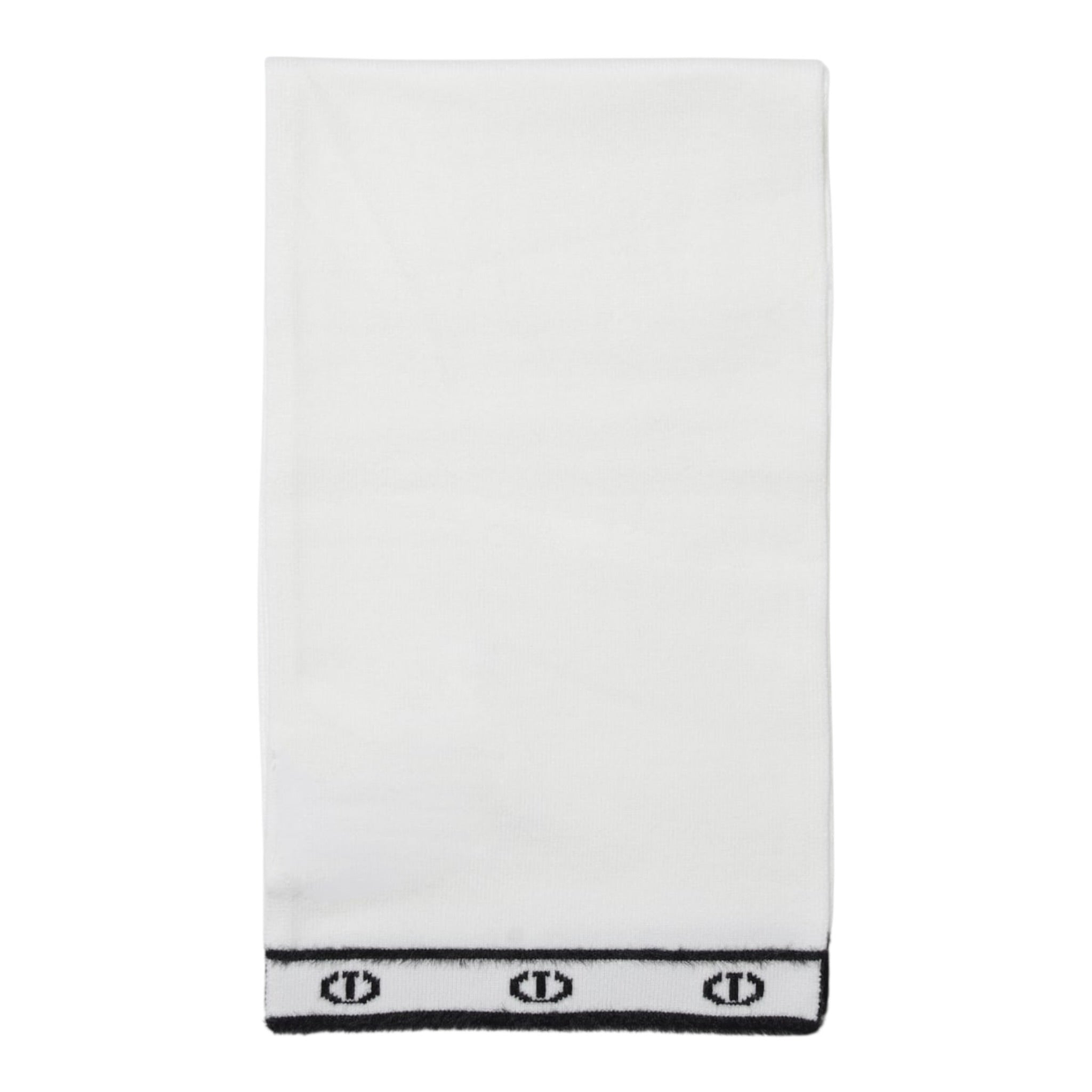 Twinset Sciarpa tinta unita con Logo Panna per Bambina 252GJ501JX PANNA TWINSET 