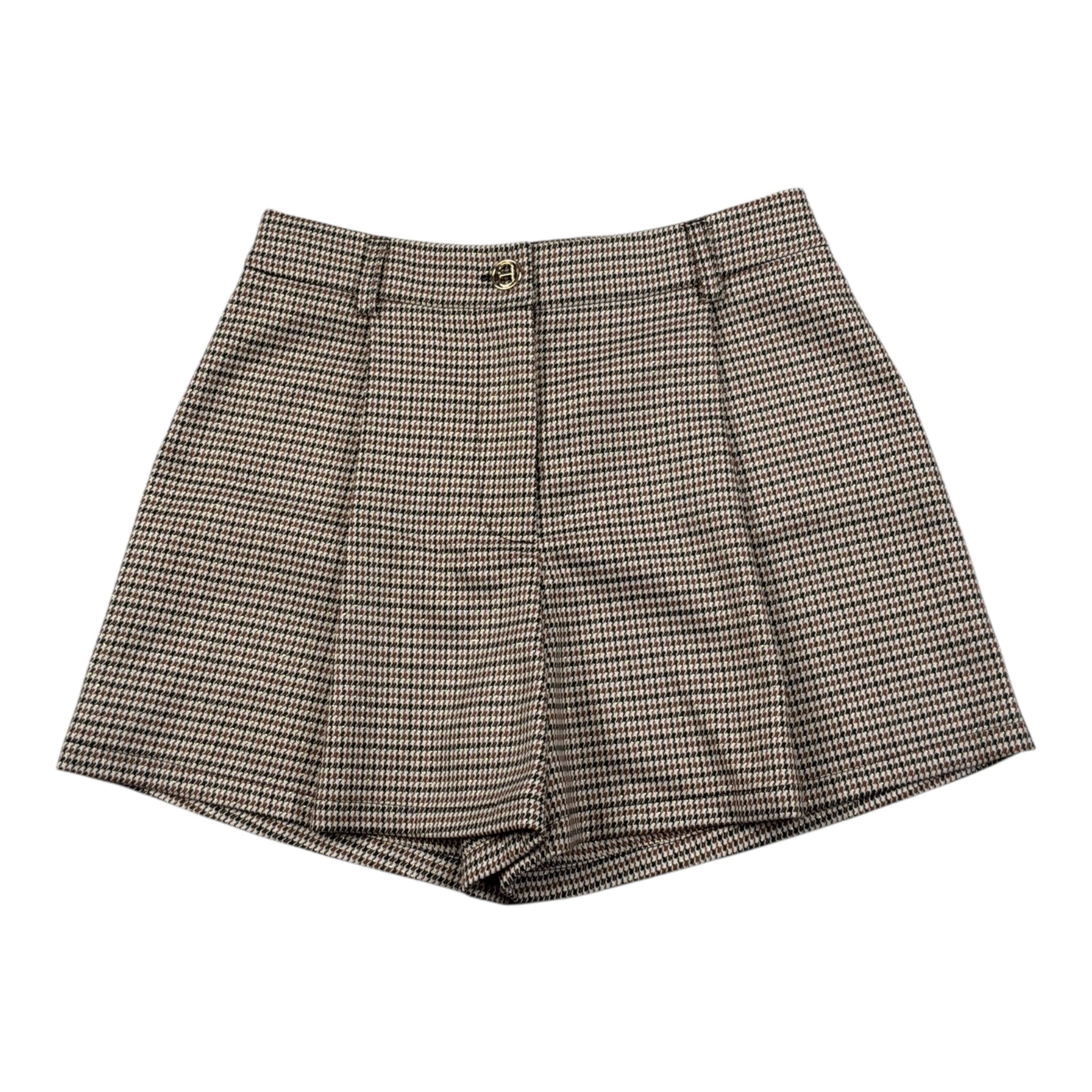 Twinset Short tinta unita con Microfantasia Beige per Bambina GJ2103 BEIGE TWINSET 