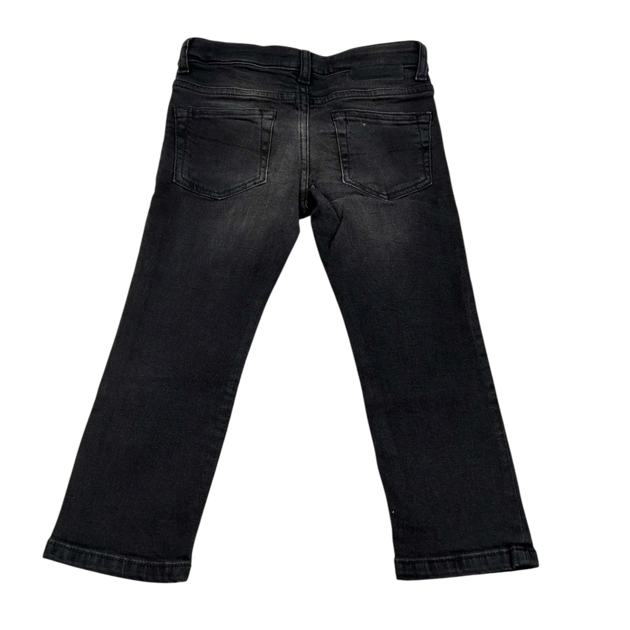 Twoplay Jeans tinta unita con Girovita Regolabile Nero per Bambino 007772 NERO TWOPLAY 