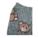 U+È Short tinta unita con Orsi Grigio per Bambina UE1907 GRIGIO U+è 