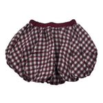 U+È Short Modello Palloncino Fantasia Quadri Bordeaux per Neonata UE1959 BORDEAUX U+è 