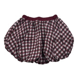 U+È Short Modello Palloncino Fantasia Quadri Bordeaux per Bambina UE1959J BORDEAUX U+è 