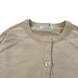 U+È Cardigan Tinta Uita Beige per Bambina UE1996 BEIGE U+è 