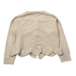 U+È Cardigan Tinta Uita Beige per Bambina UE1996 BEIGE U+è 