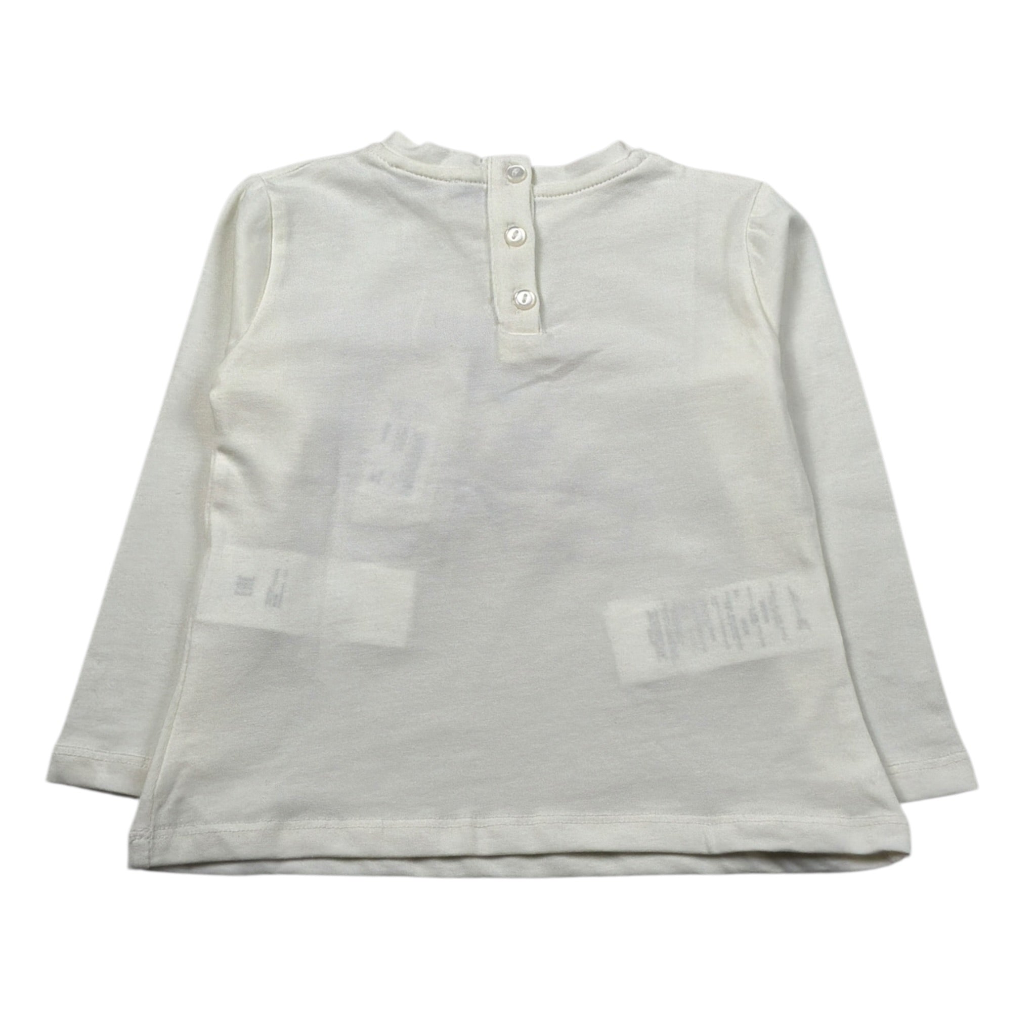 U+È Shirt tinta unita con Stampa Panna per Neonata UE2038X PANNA U+è 