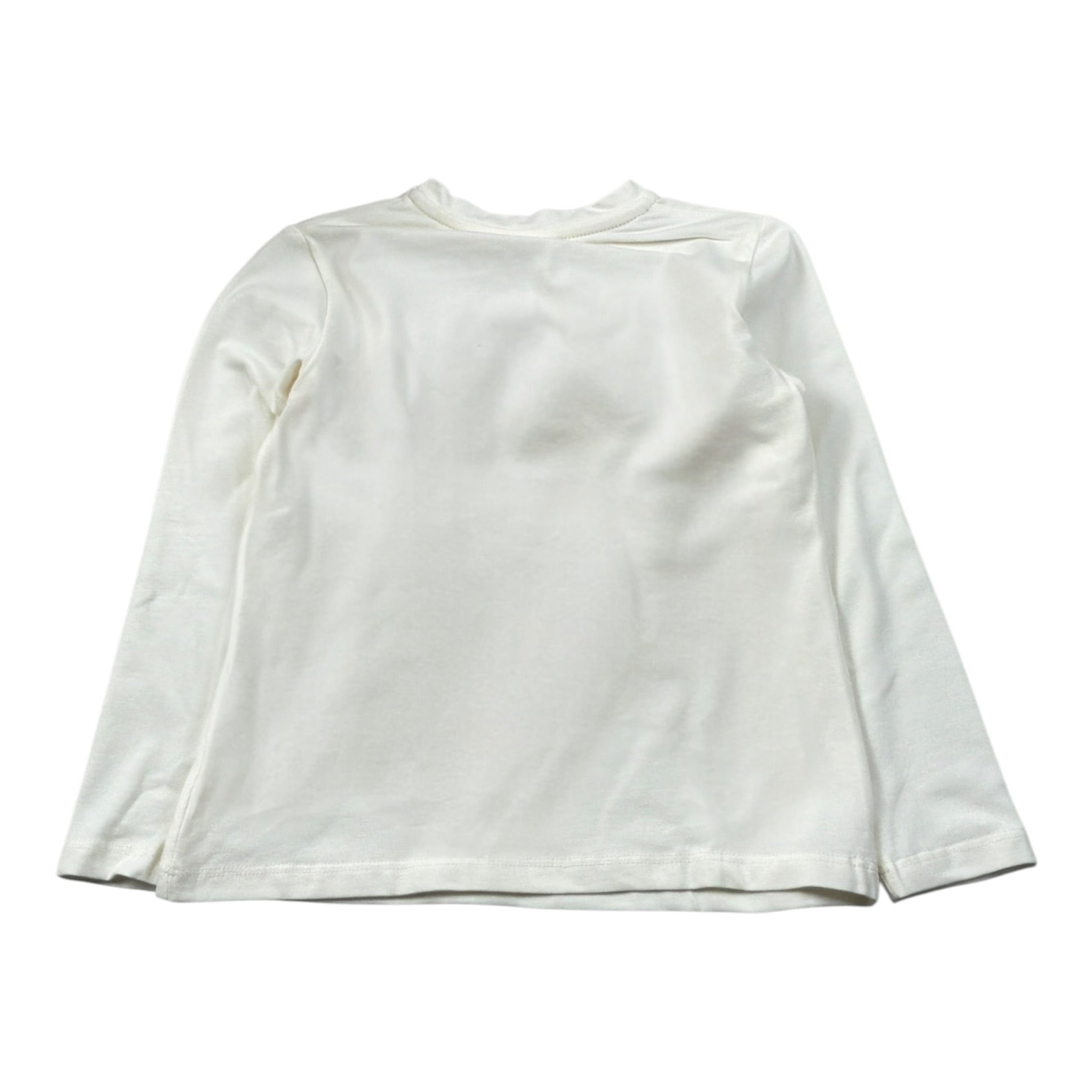 U+È Shirt tinta unita con Stampa Panna per Bambina UE2040J PANNA U+è 