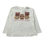 U+È Shirt tinta unita con Stampa Panna per Bambina UE2040JX PANNA U+è 