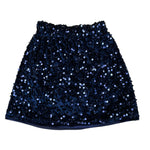 U+È Gonna tinta unita con Paillettes Blu per Neonata UE2082 BLU U+è 