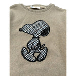 U+È Felpa Chiusa Girocollo tinta unita con Ricamo Beige per Bambino UEM0246 BEIGE U+è 