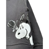 U+È Felpa Chiusa Girocollo tinta unita con Stampe Grigio per Bambino UEM0419 GRIGIO U+è 