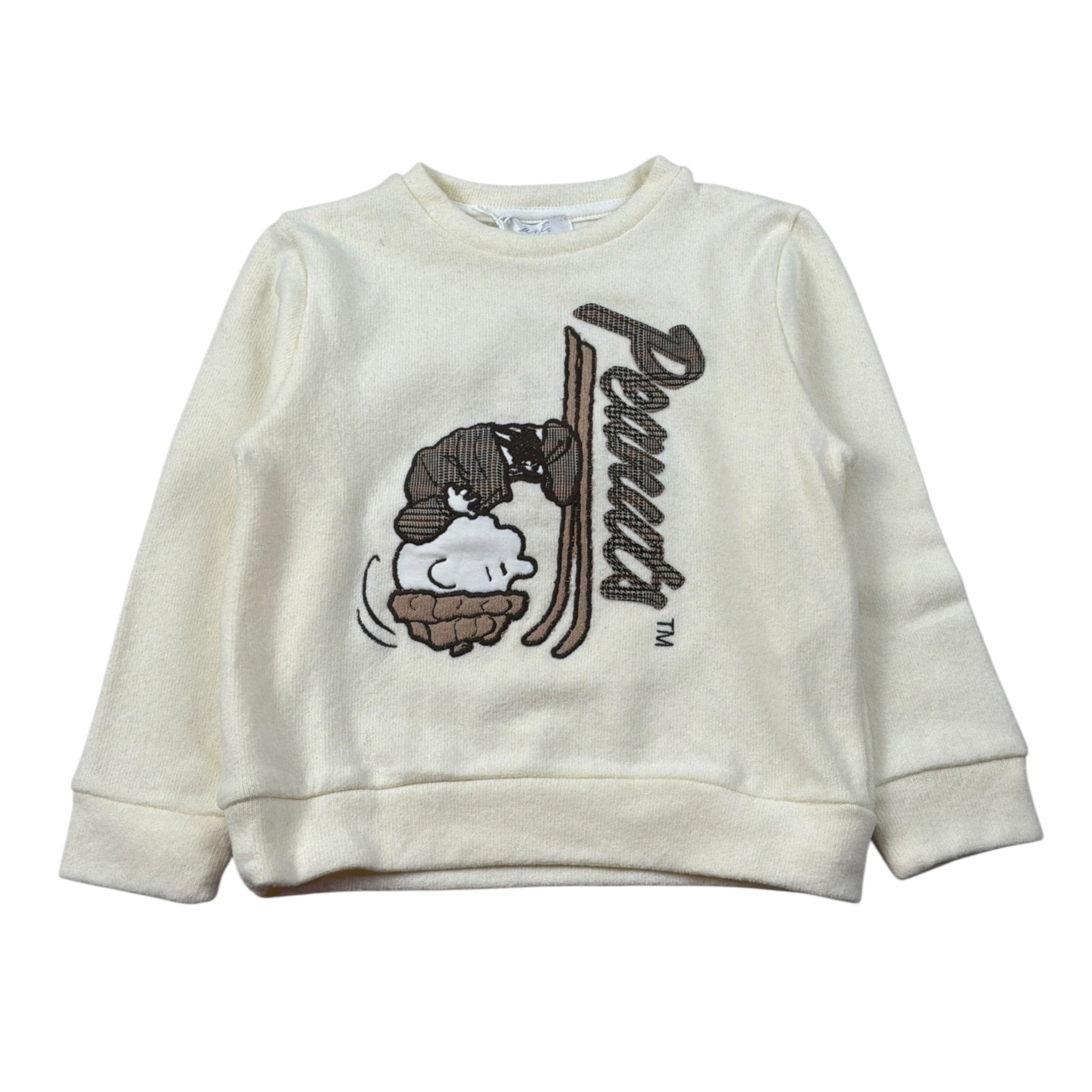U+È Maglia tinta unita Girocollo con Stampe Panna per Bambino UEM0426X PANNA U+è 