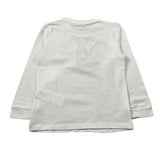 U+È Shirt Girocollo tinta unita con Stampa Bianco per Bambino UEM0450 BIANCO U+è 