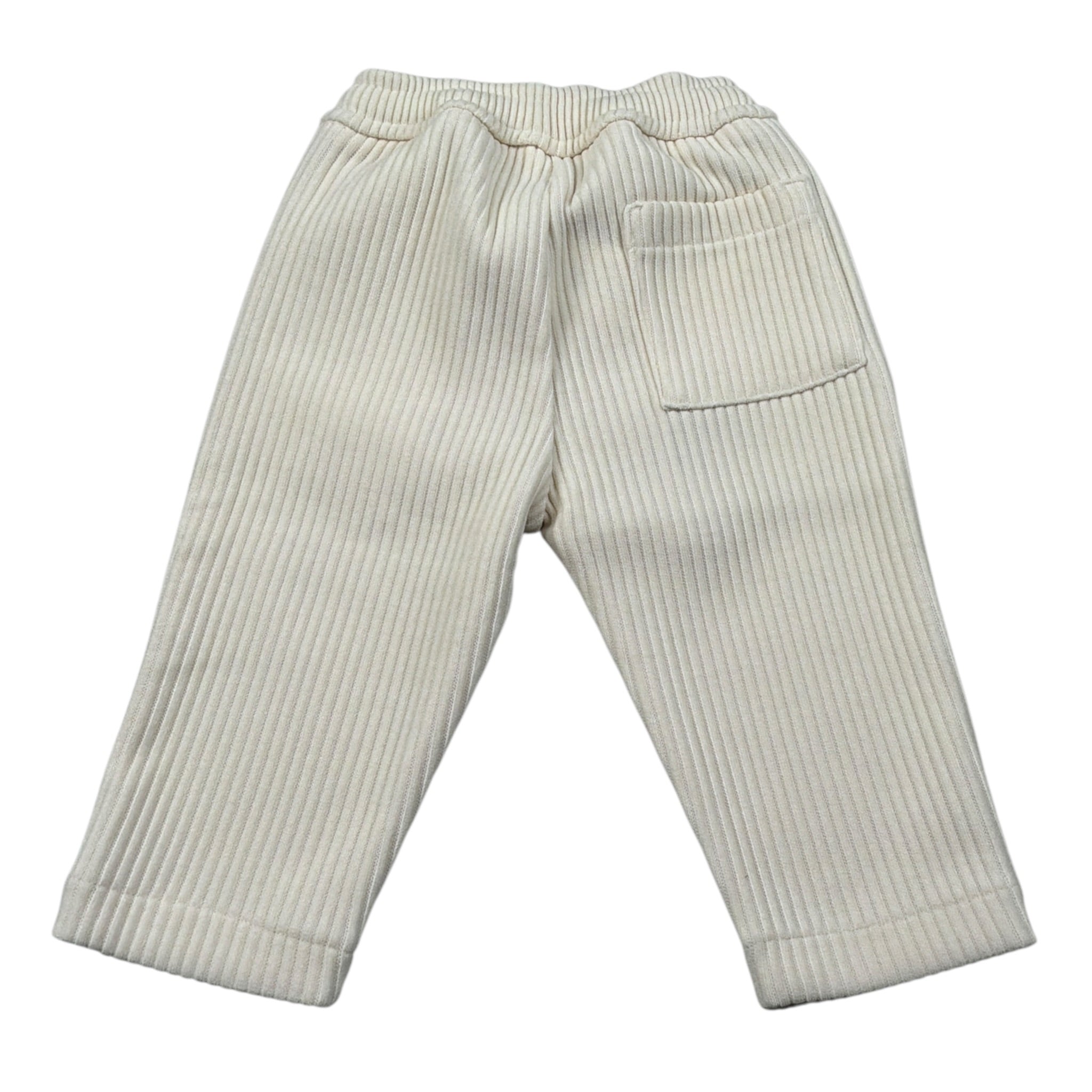 U+È Pantalone tinta unita con Elastico In Vita Panna per Neonato UEM0654X PANNA U+è 