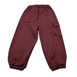 U+È Pantalone tinta unita con Elastico In Vita Bordeaux per Neonato UEM0671N BORDEAUX U+è 