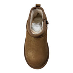 Ugg Stivale Modello Basso tinta unita con Zip Beige per Bambina 1171291T BEIGE UGG 