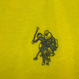 U.S. Pollo Assn Polo tinta unita con Logo Giallo per Bambino 000066 GIALLO U.S. POLO ASSN 