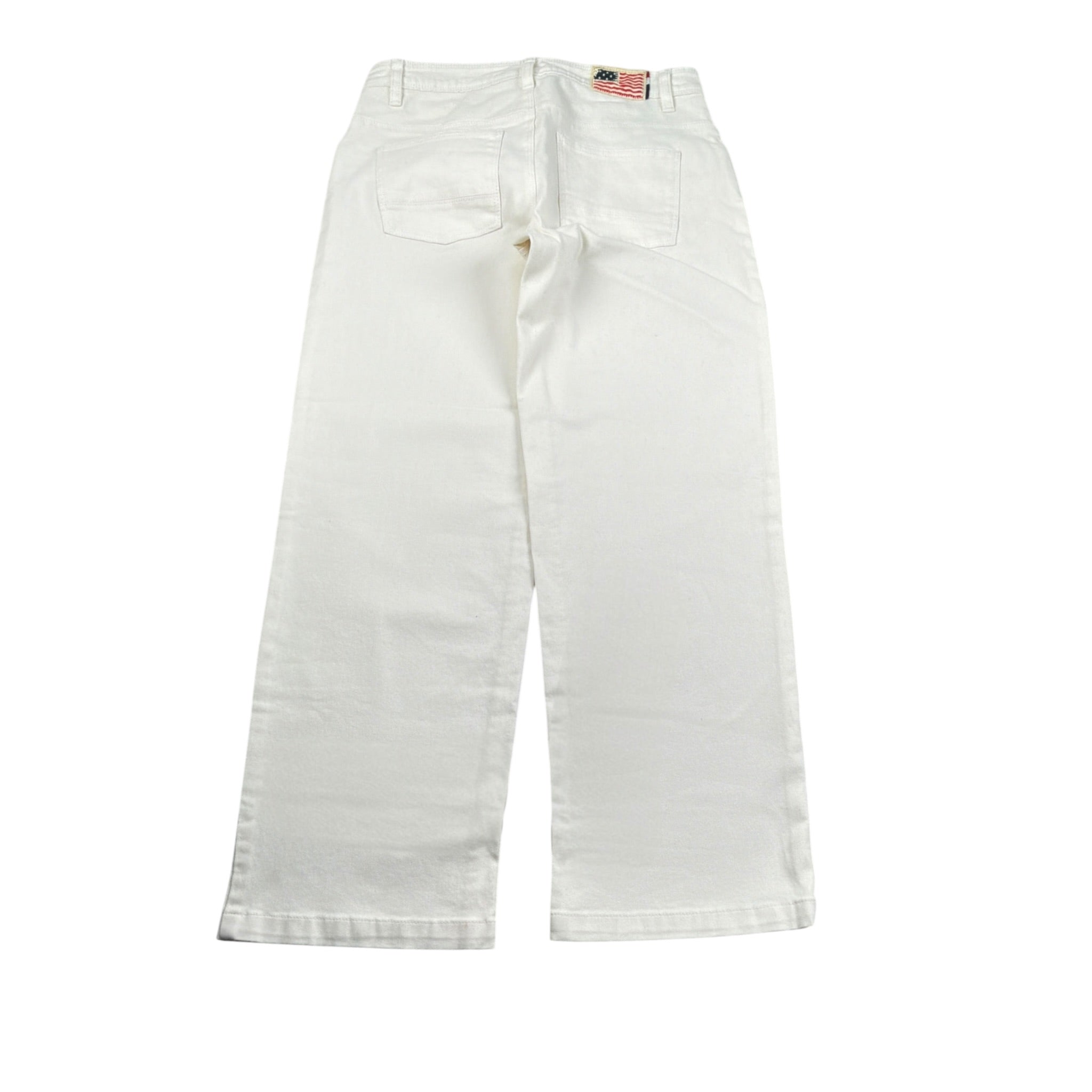 U.S. Pollo Assn Pantalone tinta unita 5 Tasche Bianco per Bambino 000215 BIANCO U.S. POLO ASSN 