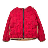 U.S. Pollo Assn Giubbino tinta unita con Zip E Cappuccio Rosso per Bambino US42527002J ROSSO U.S. POLO ASSN 