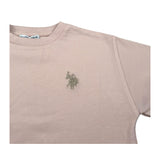 U.S. Polo Assn T-Shirt Girocollo tinta unita con Logo Rosa per Bambina US42610 ROSA U.S. POLO ASSN 