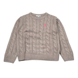 U.S. Polo Assn Maglia Girocollo tinta unita Fango per Bambina US426733 FANGO U.S. POLO ASSN 
