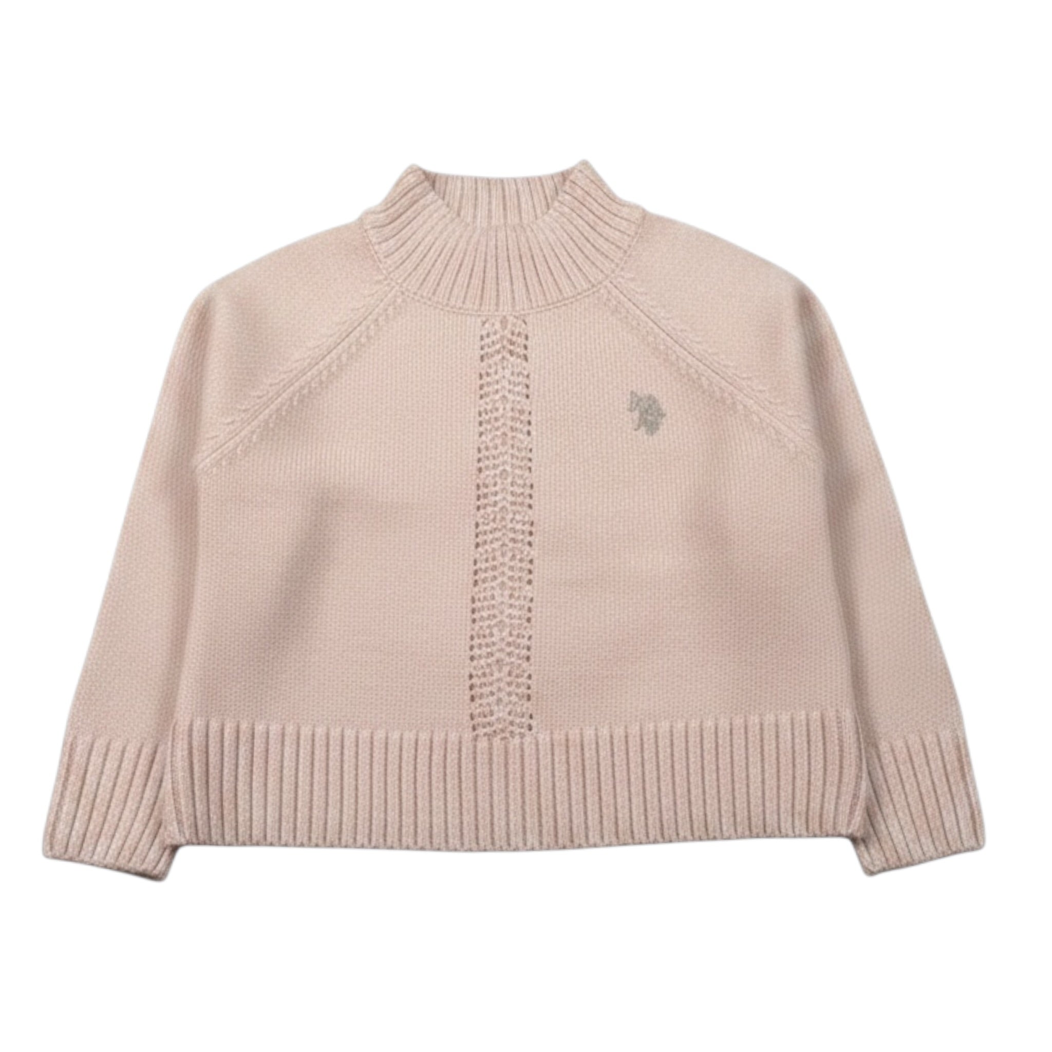 U.S. Polo Assn Maglia Mezzo Collo tinta unita Rosa per Bambina US42673 ROSA U.S. POLO ASSN 