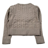 U.S. Polo Assn Cardigan tinta unita con Logo Beige per Neonata US42675 BEIGE U.S. POLO ASSN 