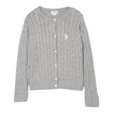 U.S. Polo Assn Cardigan tinta unita con Logo Grigio per Neonata US42675 GRIGIO U.S. POLO ASSN 