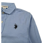 U.S. Polo Assn Camicia Manica Lunga tinta unita Azzurro per Neonato USU42504 AZZURRO U.S. POLO ASSN 