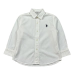 U.S. Polo Assn Camicia Manica Lunga tinta unita Bianco per Bambino USU42504J BIANCO U.S. POLO ASSN 