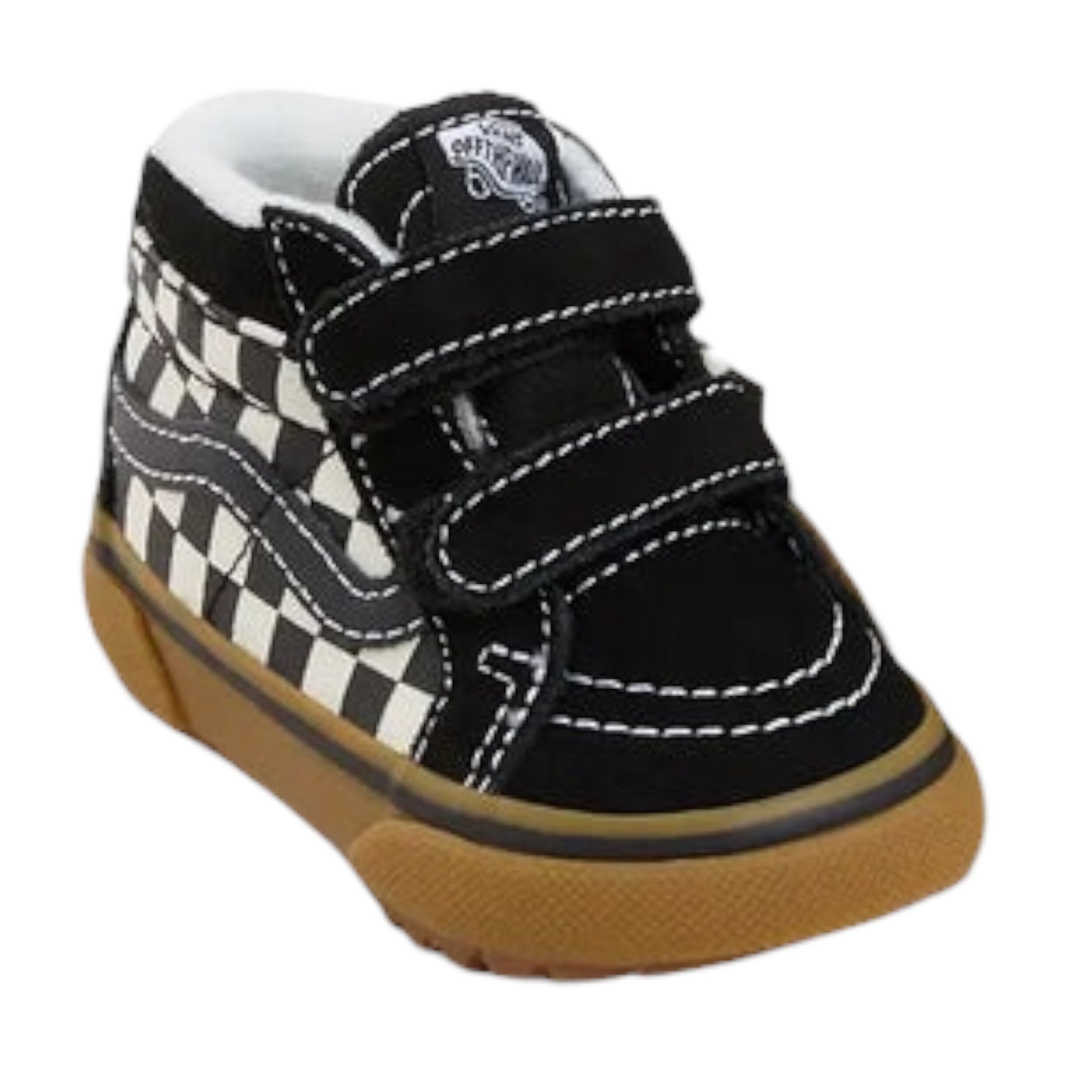 Vans Sneakers Bicolore con Fantasia Scacchi Bianco/Nero per Bambino VN000D111KP1 BIANCO/NERO VANS 