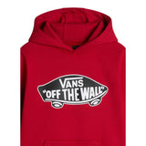 Vans Felpa tinta unita con Cappuccio E Logo Rosso per Bambino VN000JYD14AX ROSSO VANS 