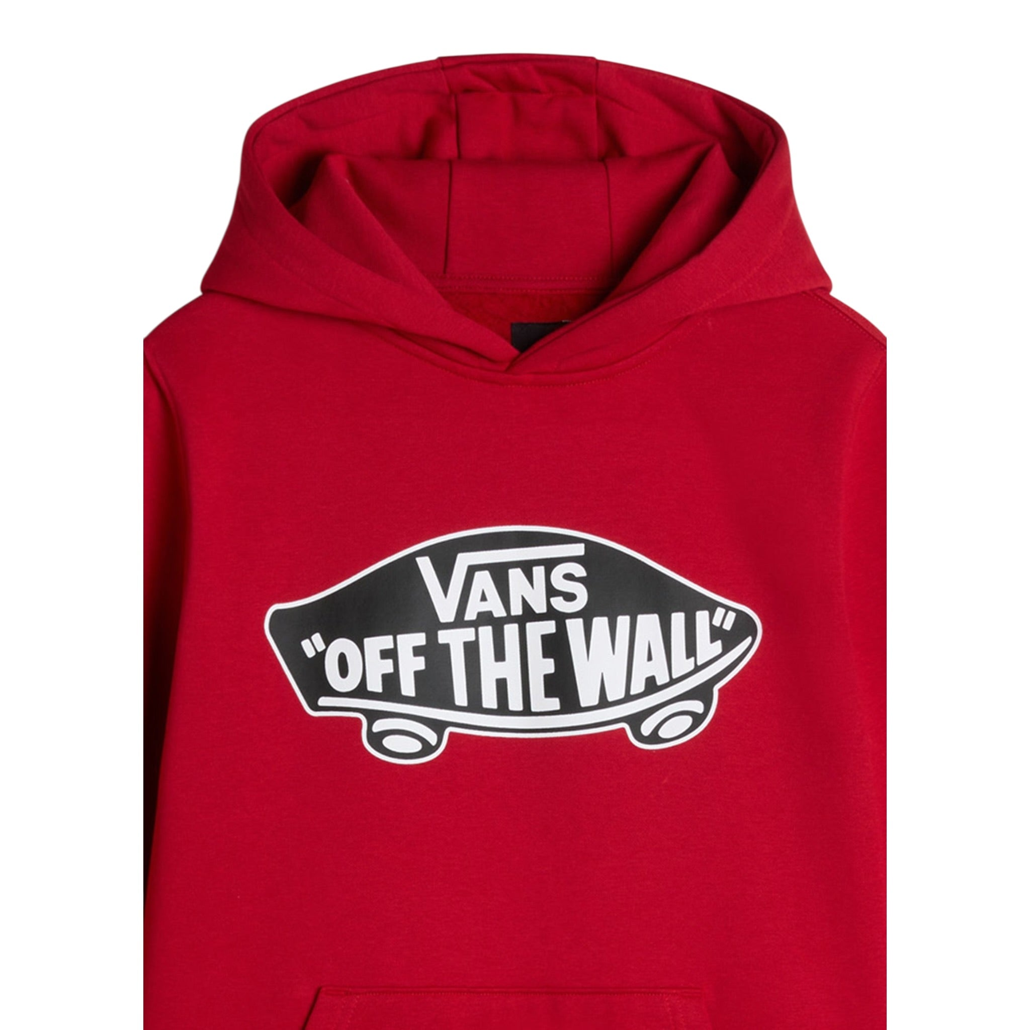 Vans Felpa tinta unita con Cappuccio E Logo Rosso per Bambino VN000JYD14AX ROSSO VANS 