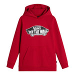 Vans Felpa tinta unita con Cappuccio E Logo Rosso per Bambino VN000JYD14AX ROSSO VANS 