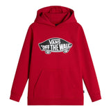 Vans Felpa tinta unita con Cappuccio E Logo Rosso per Bambino VN000JYD14AX ROSSO VANS 