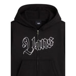 Vans Felpa tinta unita con Zip E Cappuccio Nero per Bambina VN000PPMBLKX NERO VANS 