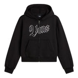 Vans Felpa tinta unita con Zip E Cappuccio Nero per Bambina VN000PPMBLKX NERO VANS 