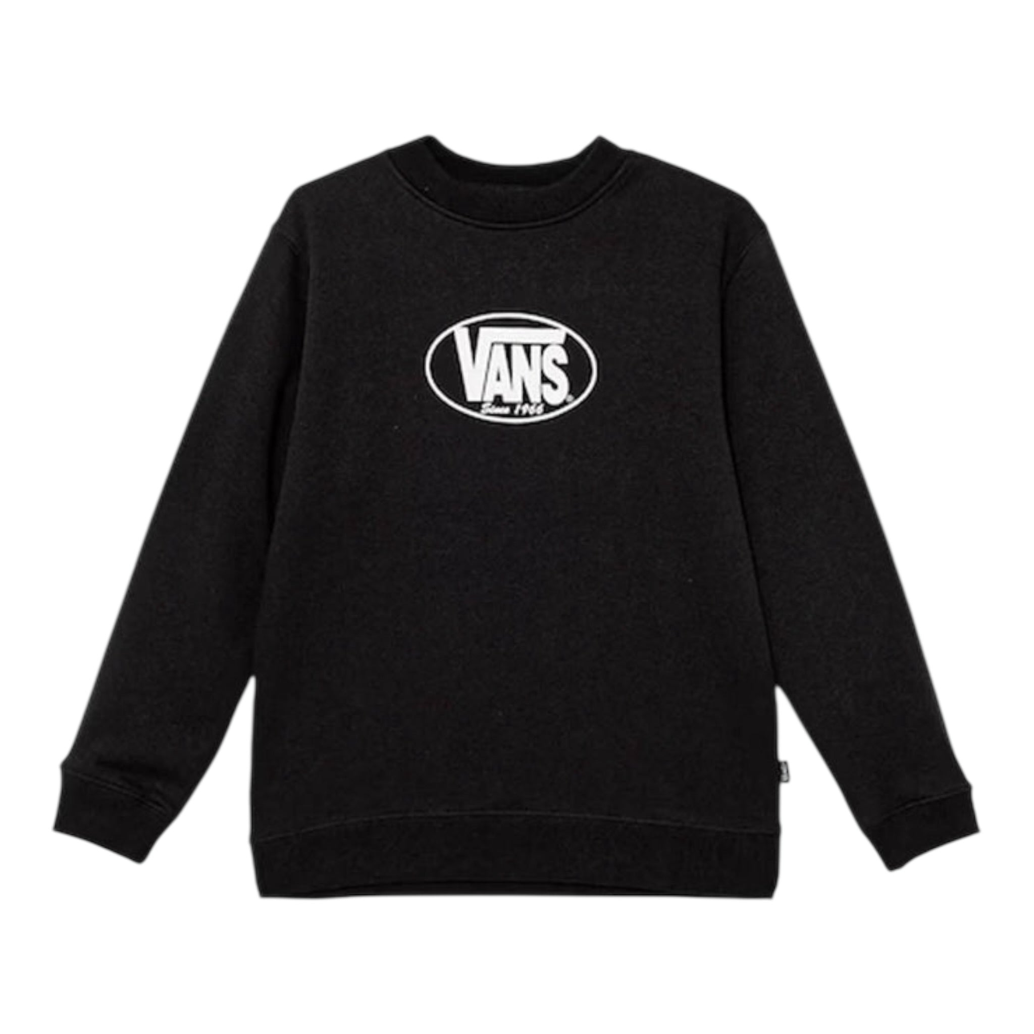 Vans Felpa Chiusa Girocollo tinta unita Nero per Bambino VN000PWVBLK NERO VANS 