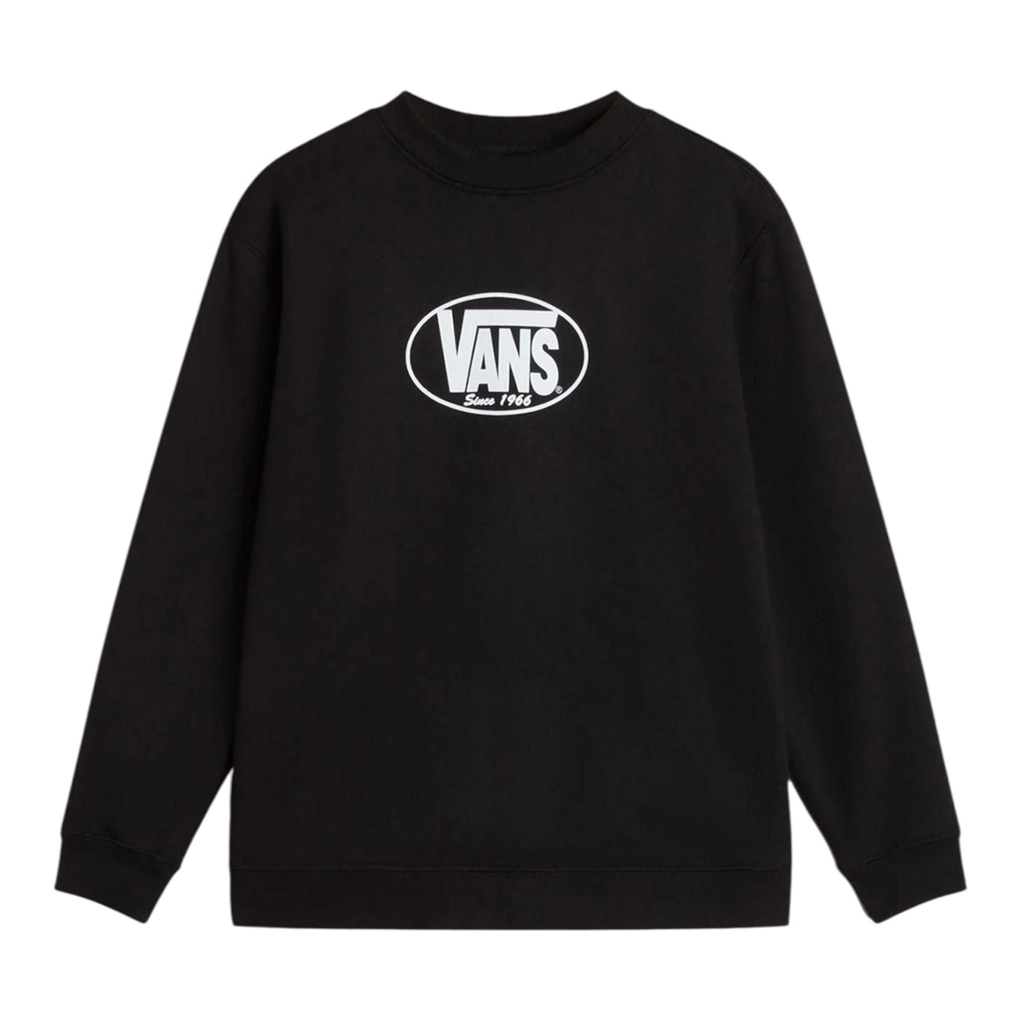 Vans Felpa Chiusa Girocollo tinta unita Nero per Bambino VN000PWVBLKX NERO VANS 