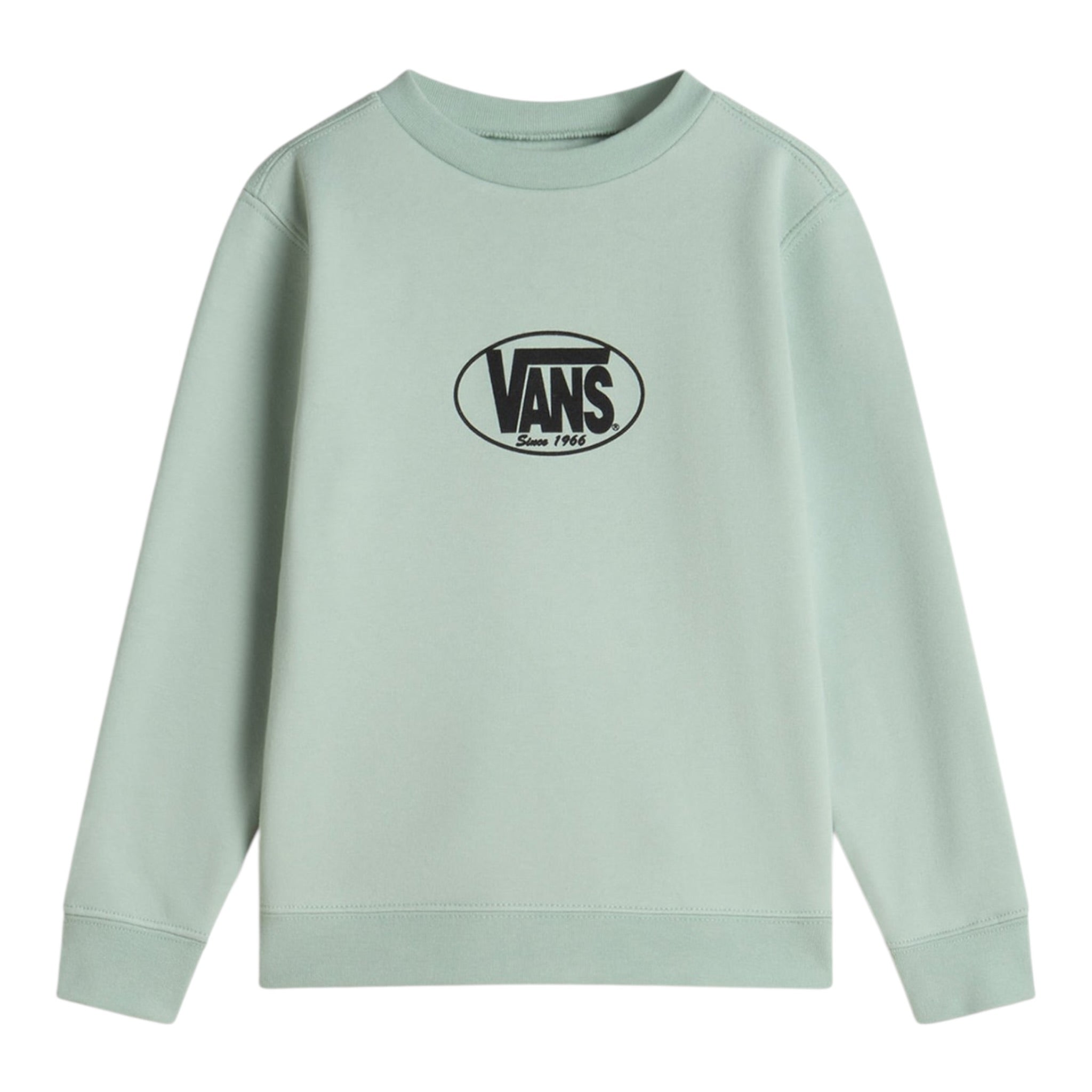 Vans Felpa Chiusa Girocollo tinta unita Verde per Bambino VN000PYREMW VERDE VANS 