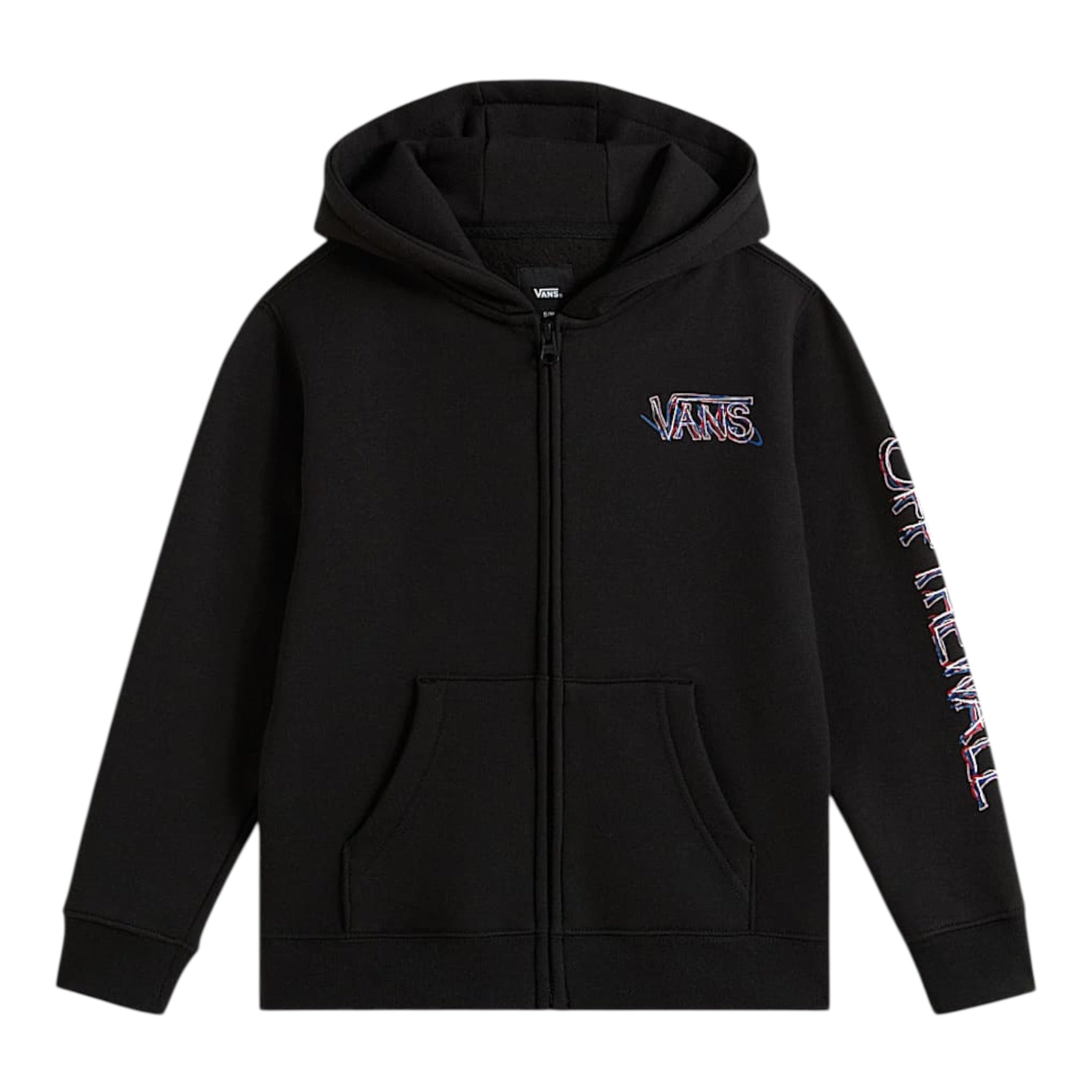 Vans Felpa Xon Zip E Cappuccio tinta unita Nero per Bambino VN000PYWBLK NERO VANS 